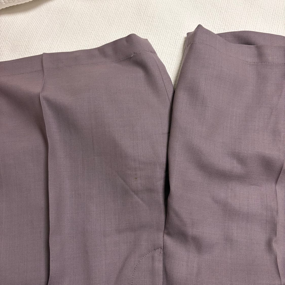 와코마리아 도멜 DORMEUIL 울 플리티트 쇼츠 반바지 퍼플 L 상품이미지7