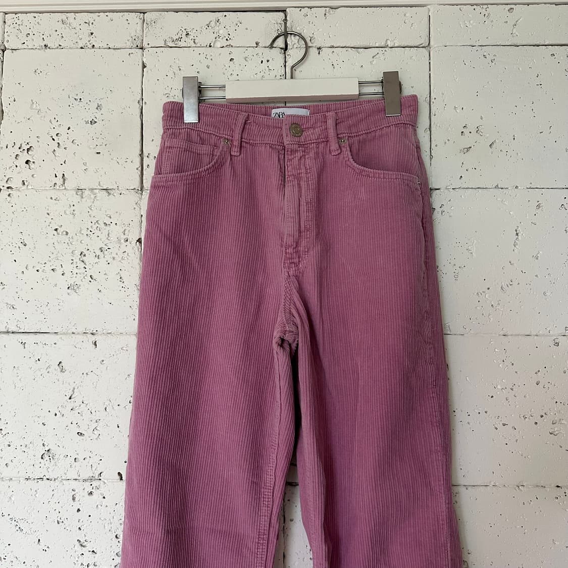 우먼25 자라 코듀로이 와이드 팬츠 상품이미지2