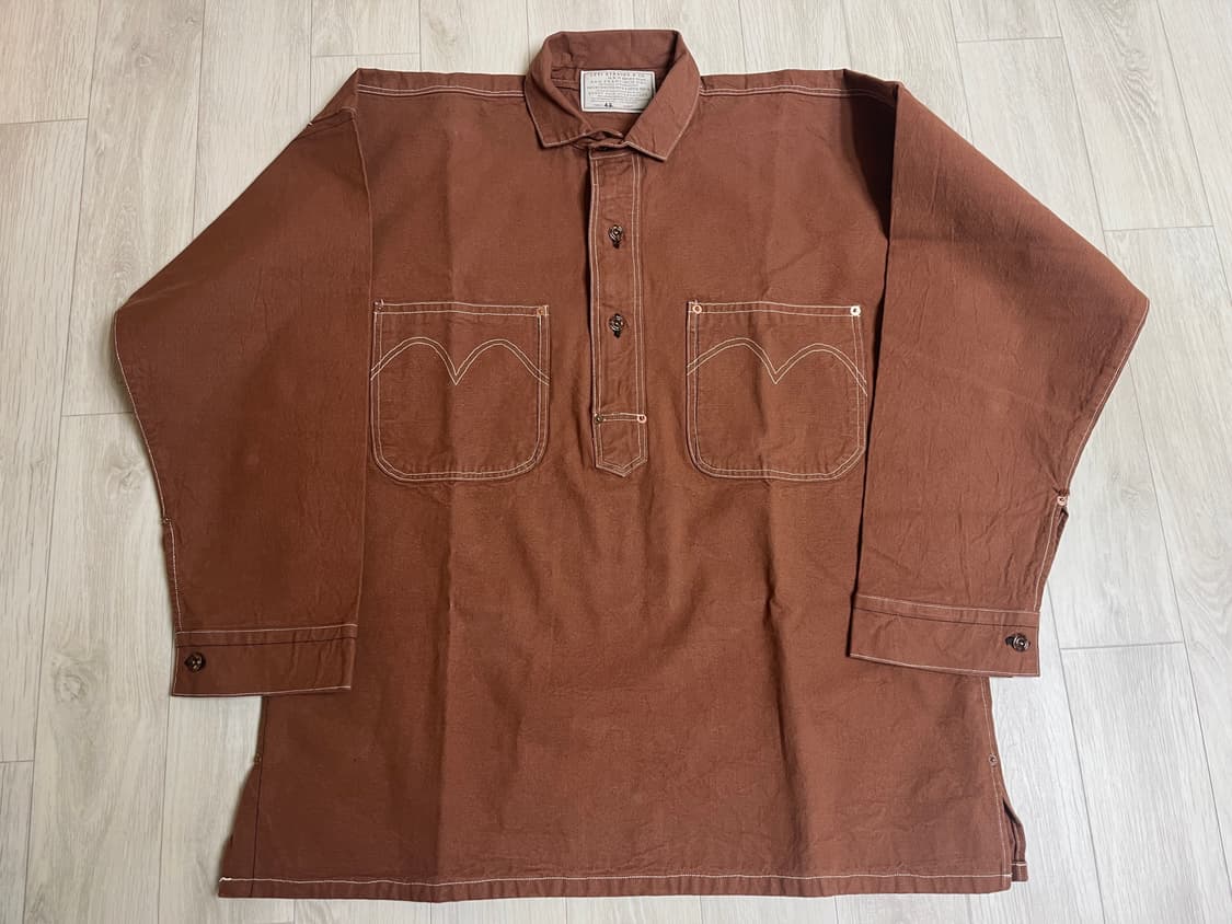 리바이스빈티지클로딩 LVC1870s 덕 클로즈드 프론트 점퍼 L 42 상품이미지2