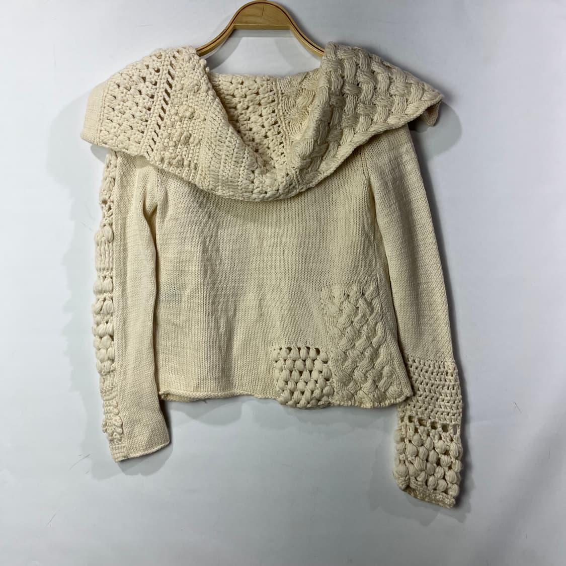 [RITSUKO SHIRAHAMA] 리츠코 시라하마 크로쉐 니트 가디건 상품이미지2