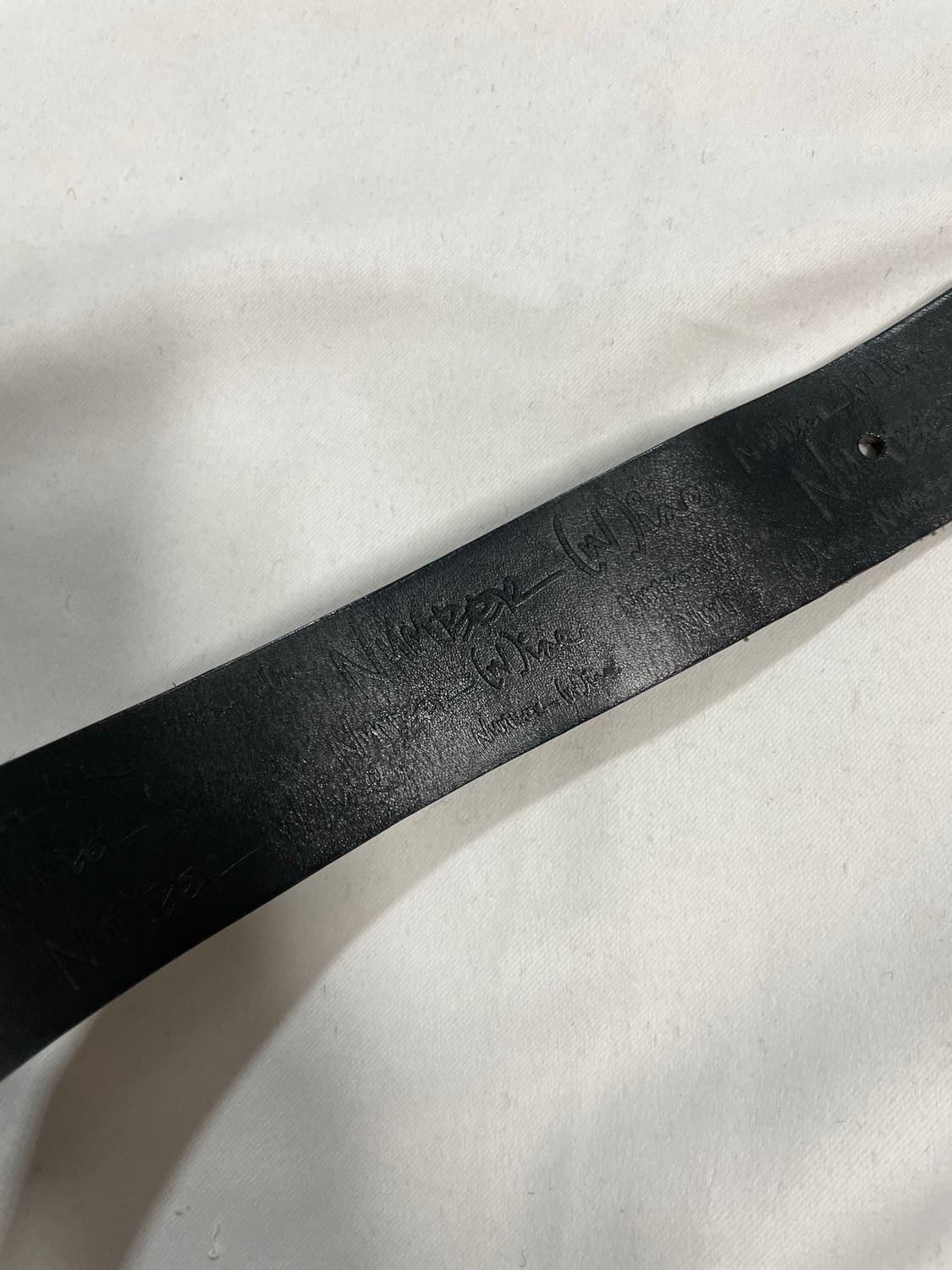 넘버나인 더블 버클 레더 벨트 상품이미지4