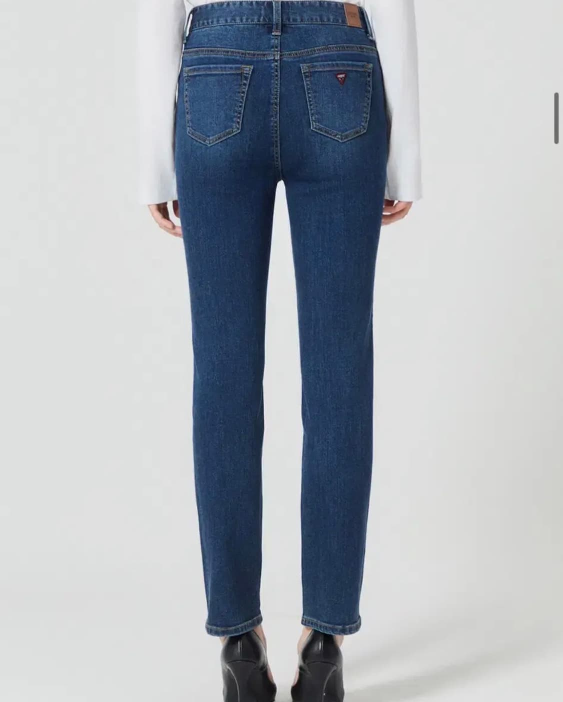 (새상품)게스 블루 데님 청바지 여성 슬림 스트레이트 상품이미지3