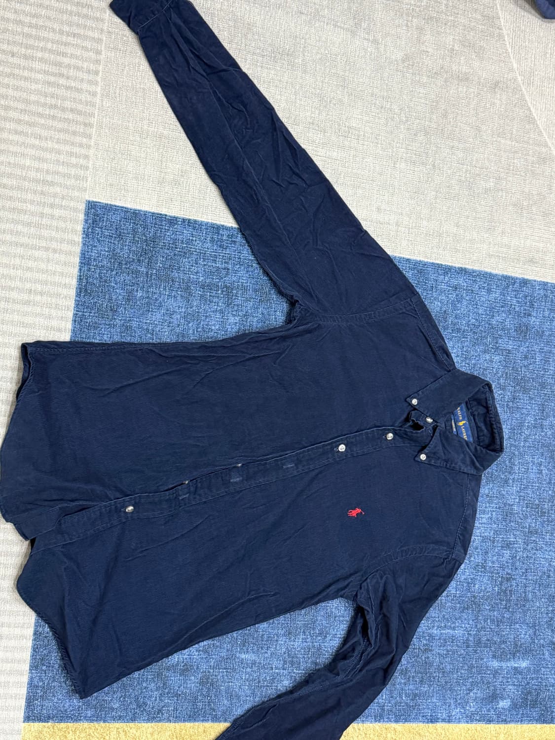 폴로 랄프로렌 네이비 코듀로이 셔츠 XS 상품이미지1