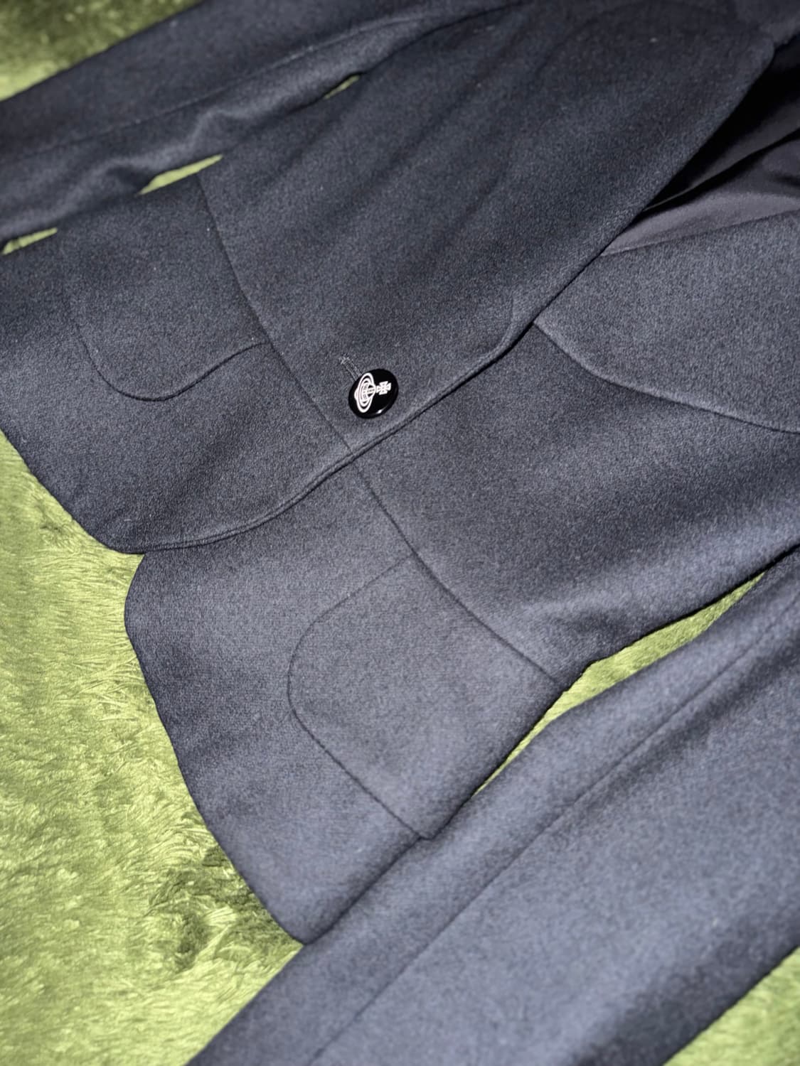 [2] 비비안웨스트우드 레드라벨 러브 라펠 원버튼 자켓 블랙 상품이미지4