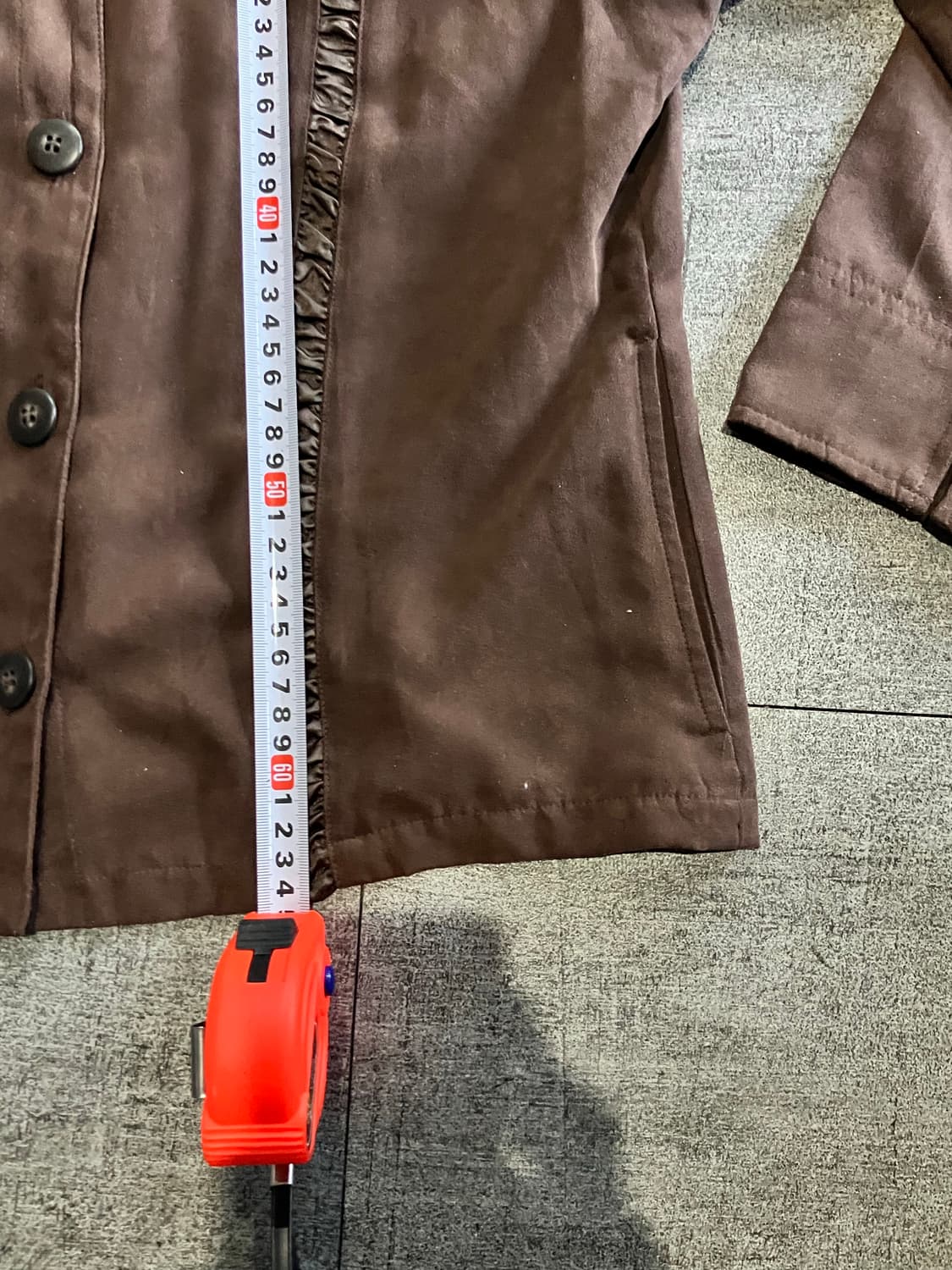 일본빈티지 Belloregia 하구미모리걸 보헤미안 대대장 브라우니자켓 상품이미지3