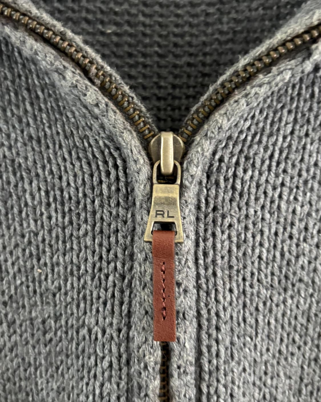 Polo 폴로 랄프로렌 딥그레이컬러 코튼 하프집업 니트 상품이미지6