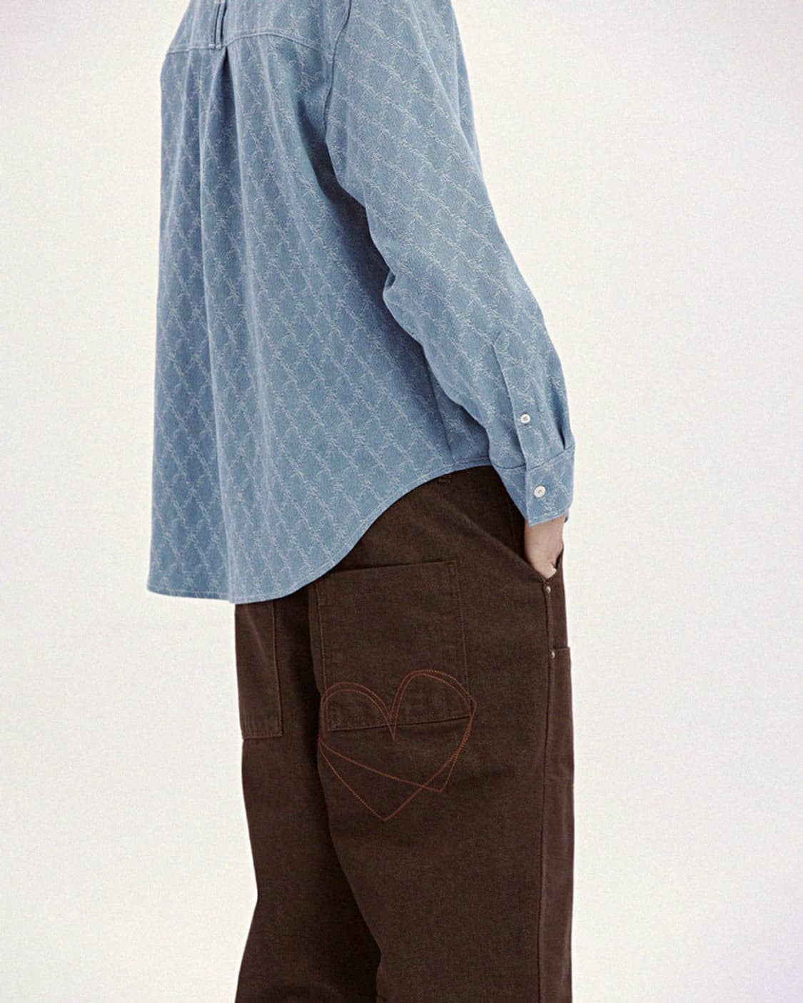 카락터 데님 남방 1사이즈 2사이즈미개봉 새상품 상품이미지6