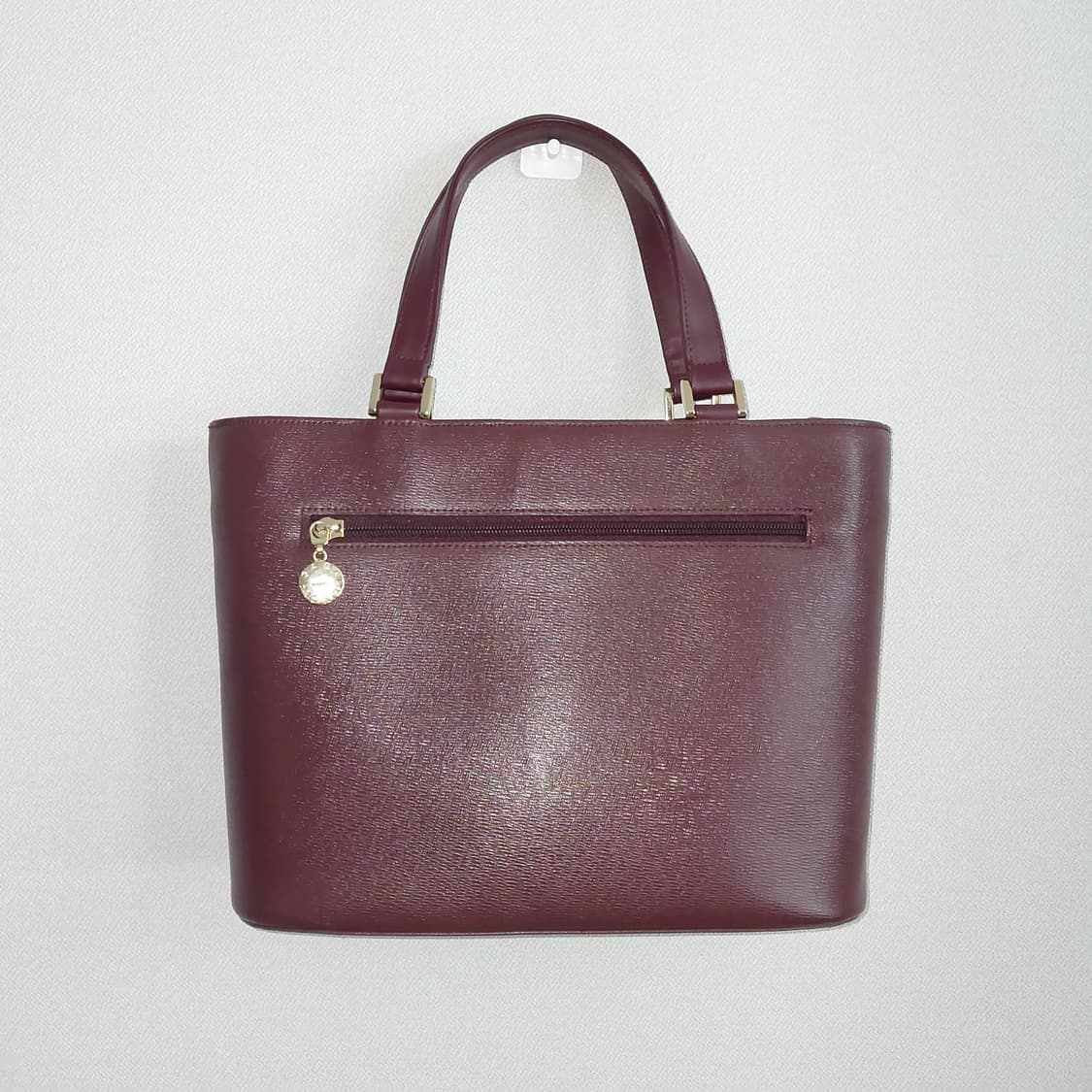 발렌시아가 00's 버건디 레더 토트백 상품이미지6