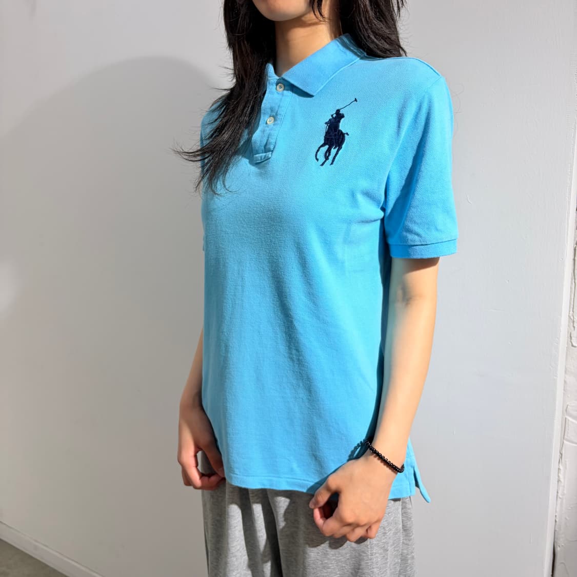 폴로 빅포니 하늘색 블루 반팔 티셔츠  상품이미지2