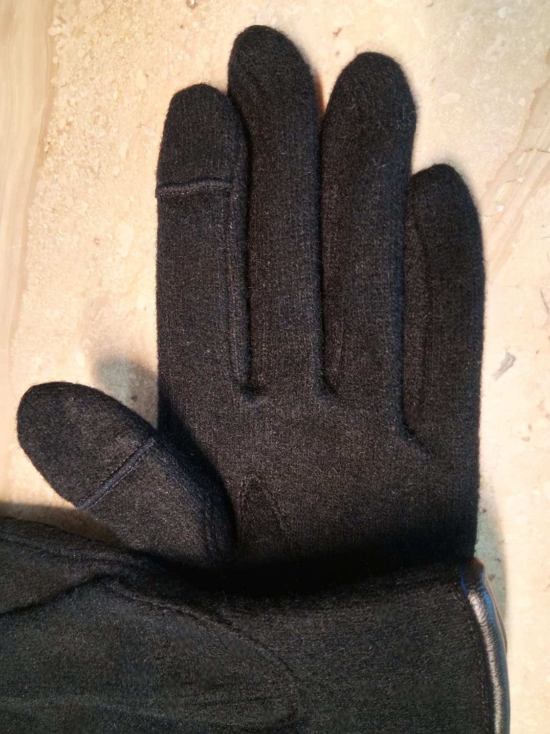 비비안 웨스트우드 아웃핑거 콤비 장갑 블랙 (새상품) 상품이미지8