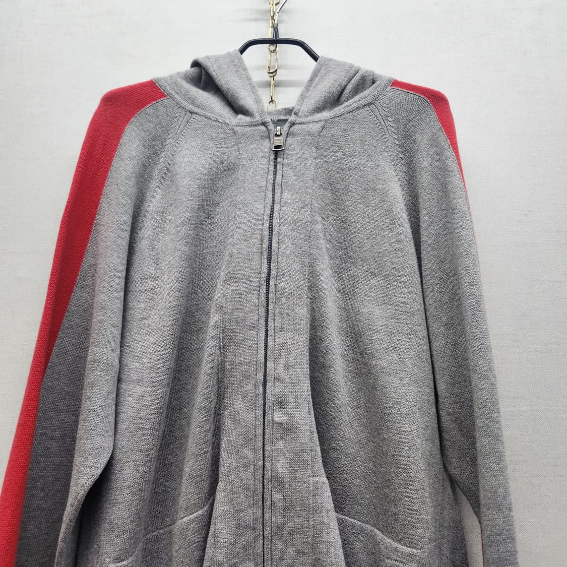 아르마니 익스체인지 코튼 니트 사이드라인 후드집업L(L~XL) 상품이미지2