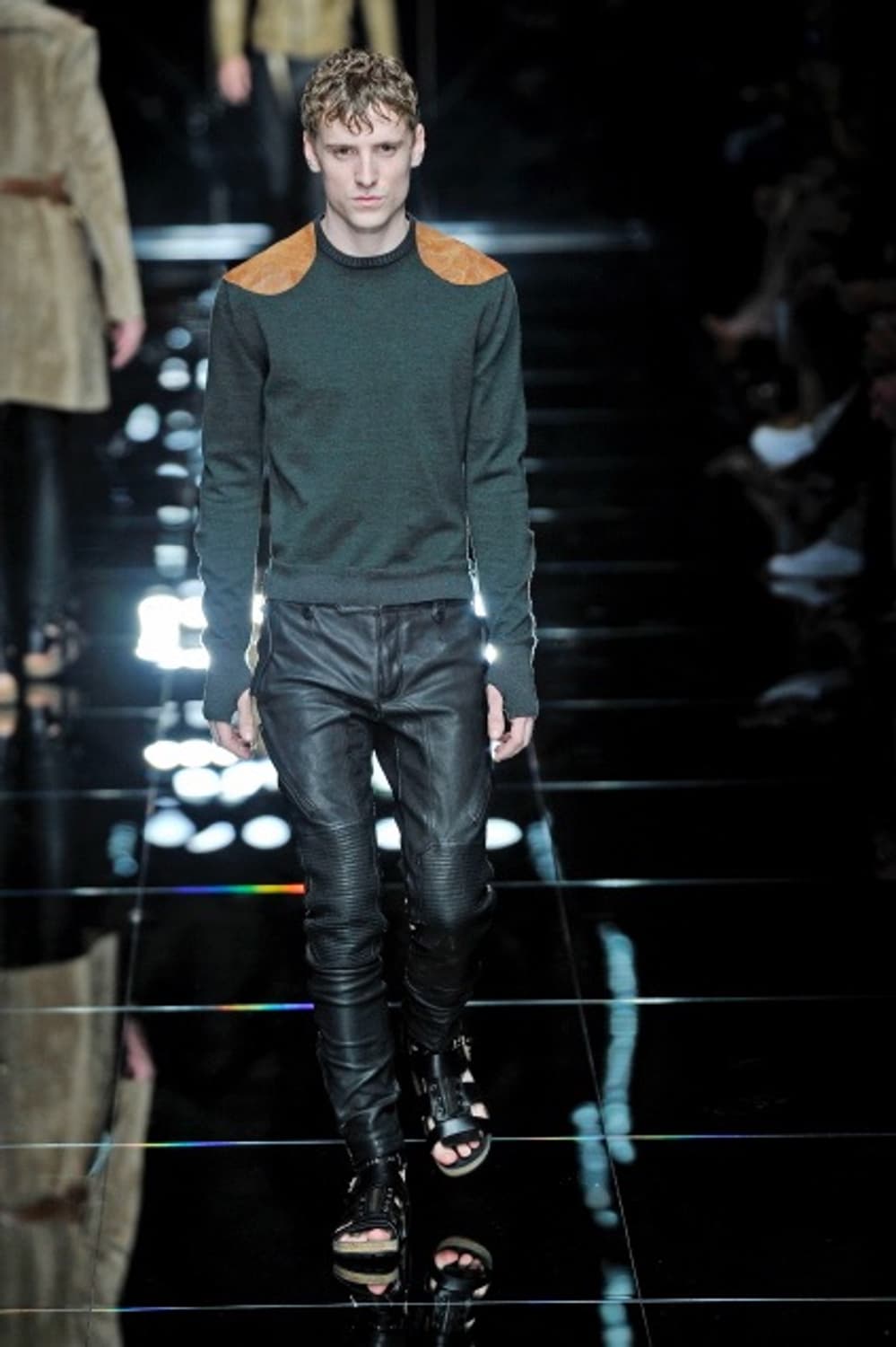 버버리 프로섬 2011SS 런웨이 레더 바이커 팬츠 상품이미지2