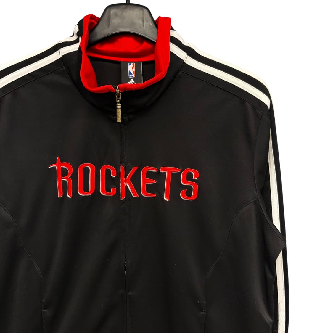 아디다스 X NBA 휴스턴 로키츠 블랙 트랙탑 져지 XL 상품이미지2