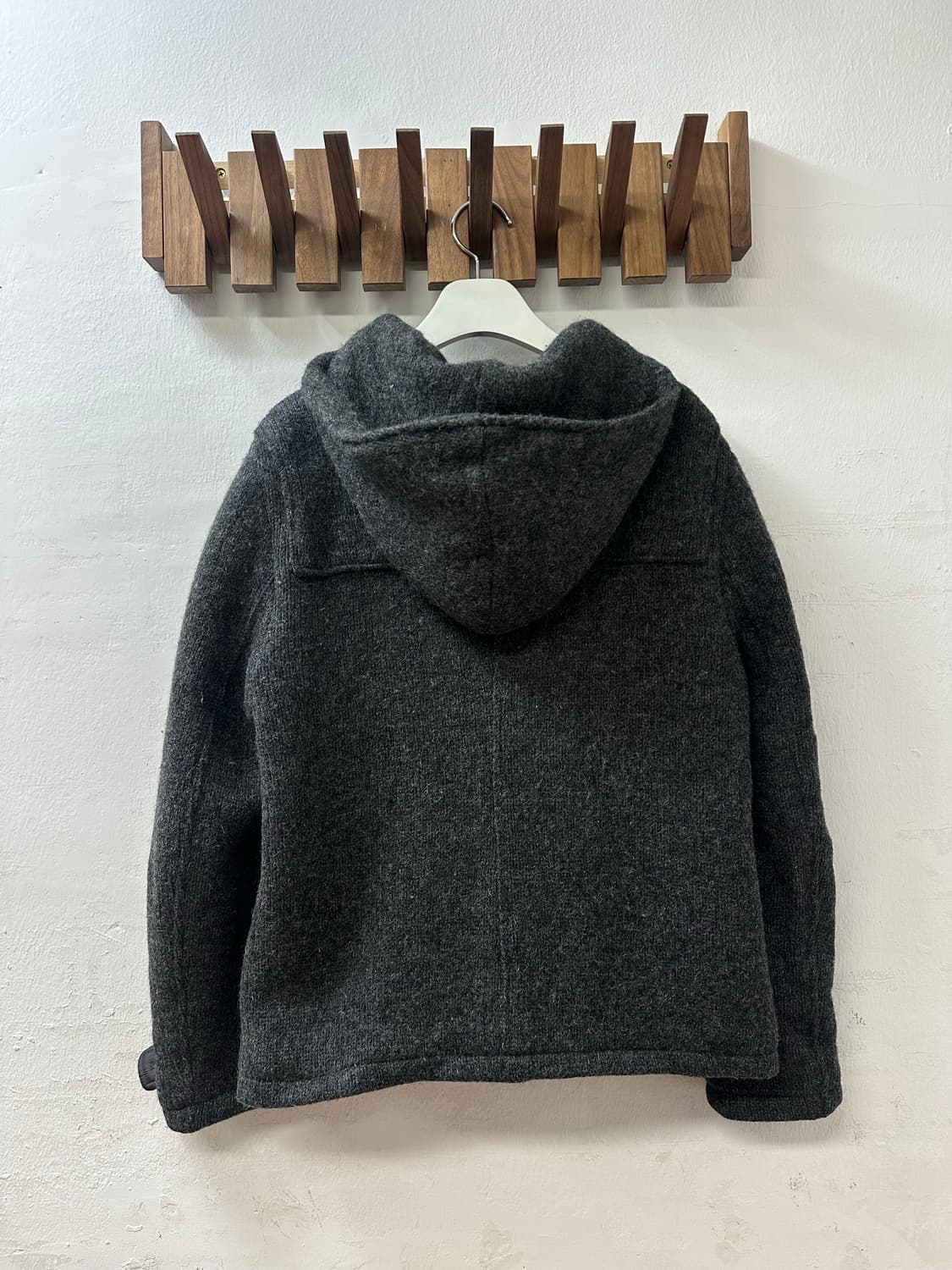 일본빈티지 JOURNAL STANDARD 울 100% 후드 더플 코트 상품이미지5