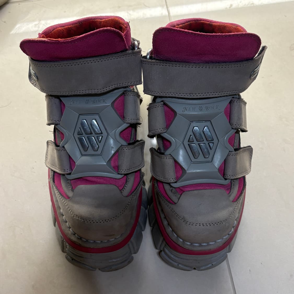 뉴락 플랫폼 핑크 스니커즈 상품이미지2