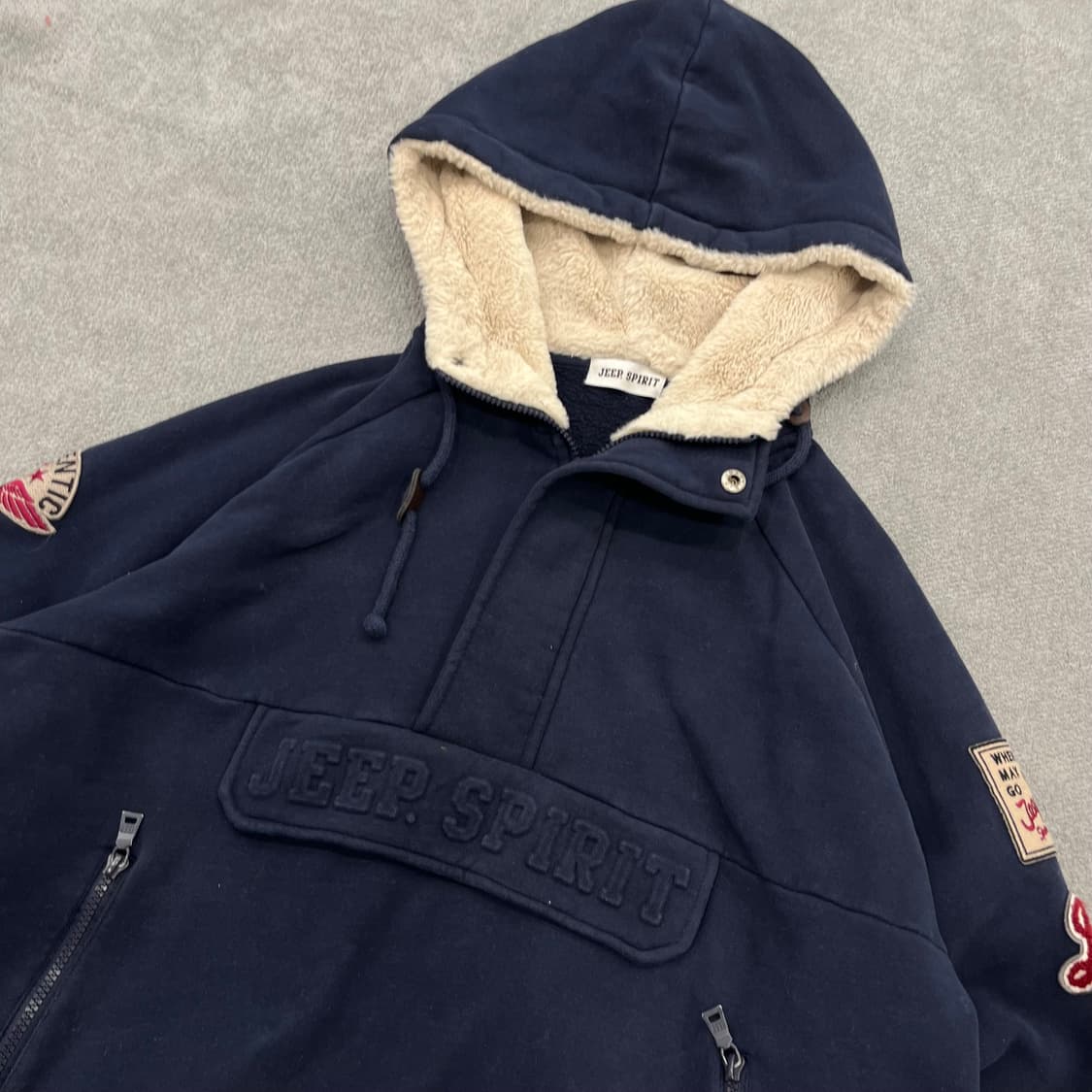 XL Jeep 지프 헤비웨이트 아노락후드티 상품이미지2