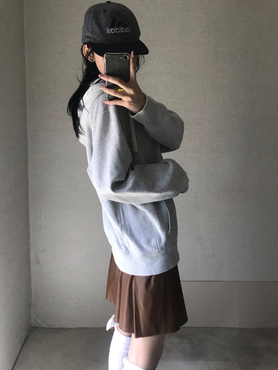 폴로 그레이 후드집업 상품이미지4