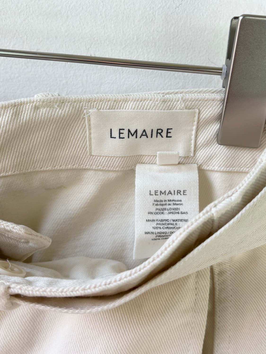 르메르 24FW 트위스트 벨티드 팬츠 아이보리 상품이미지9