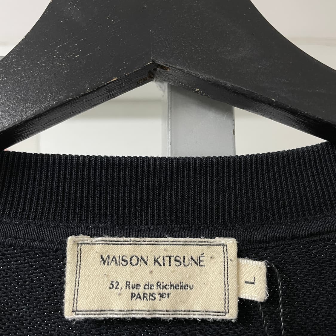 메종키츠네 블랙 폭스 맨투맨 L 상품이미지5