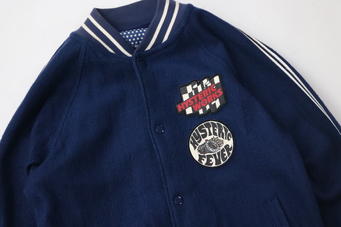 히스테릭 글래머 빈티지 레이싱 패치 스타디움 자켓 (FREE) 상품이미지3