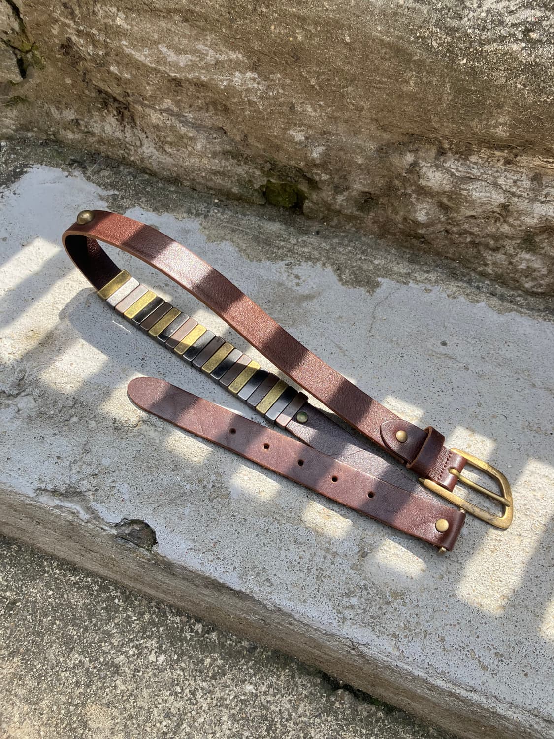 EVISU 웨스턴 버클 레더 벨트 상품이미지2