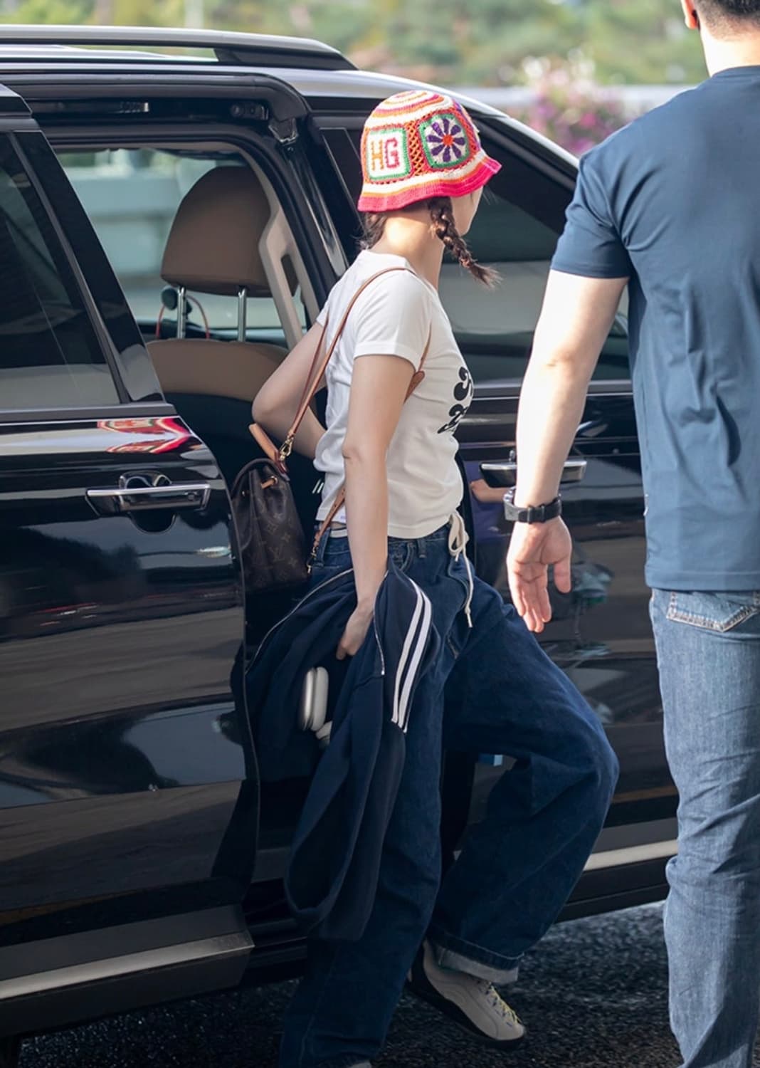 (새상품)히스테릭 글래머 니트 버킷햇 화이트 상품이미지3