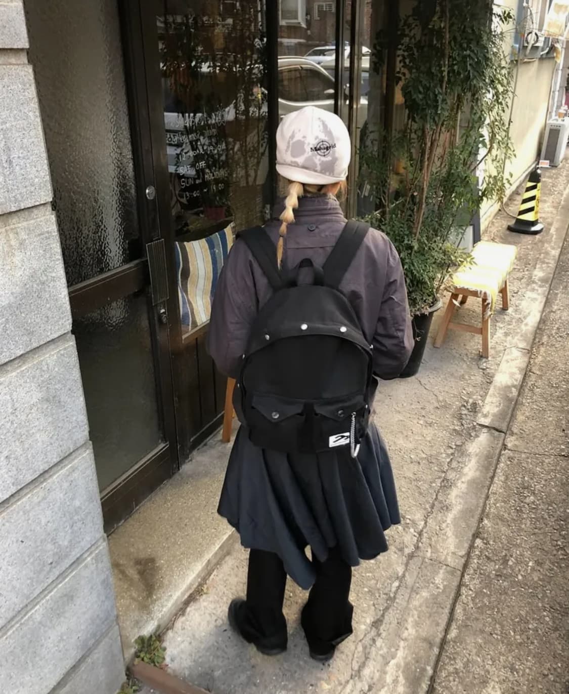 탄산마그네슘 트러커 자켓 백팩 블랙 상품이미지1