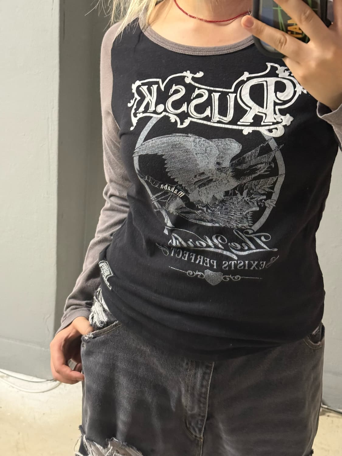 RUSS.K printing raglan long sleeve 상품이미지3