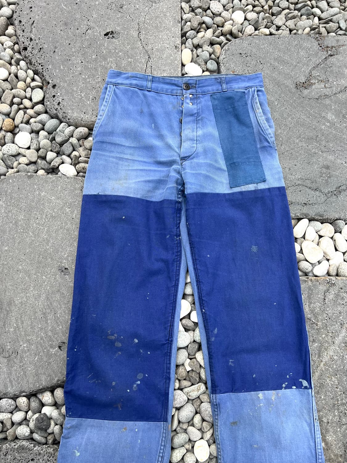 HARD FADED WASHING PATCHWORK 패치워크프렌치워크팬츠 상품이미지3