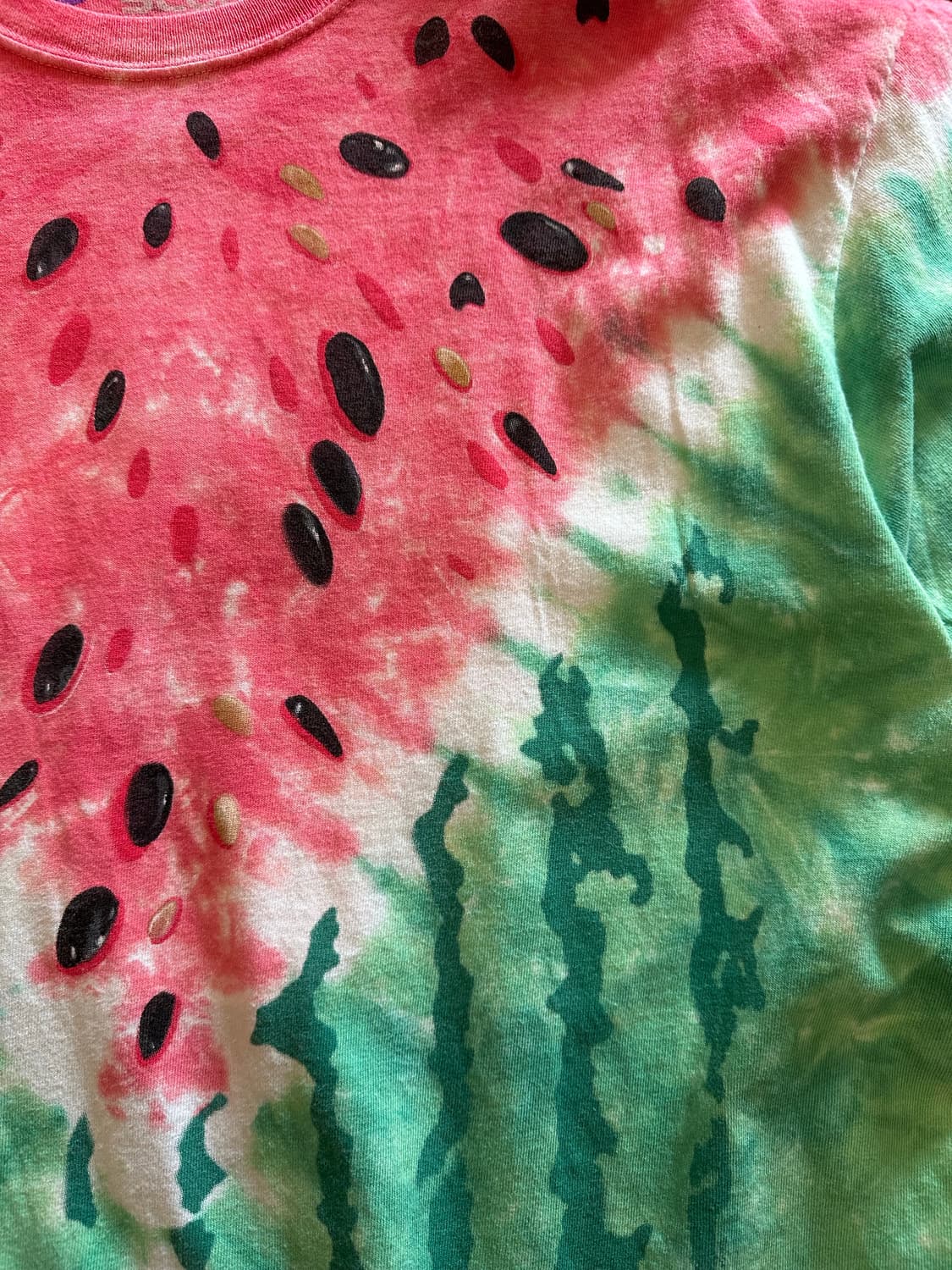 Liquid Blue Watermelon Tie-Dye Tee - L 상품이미지2