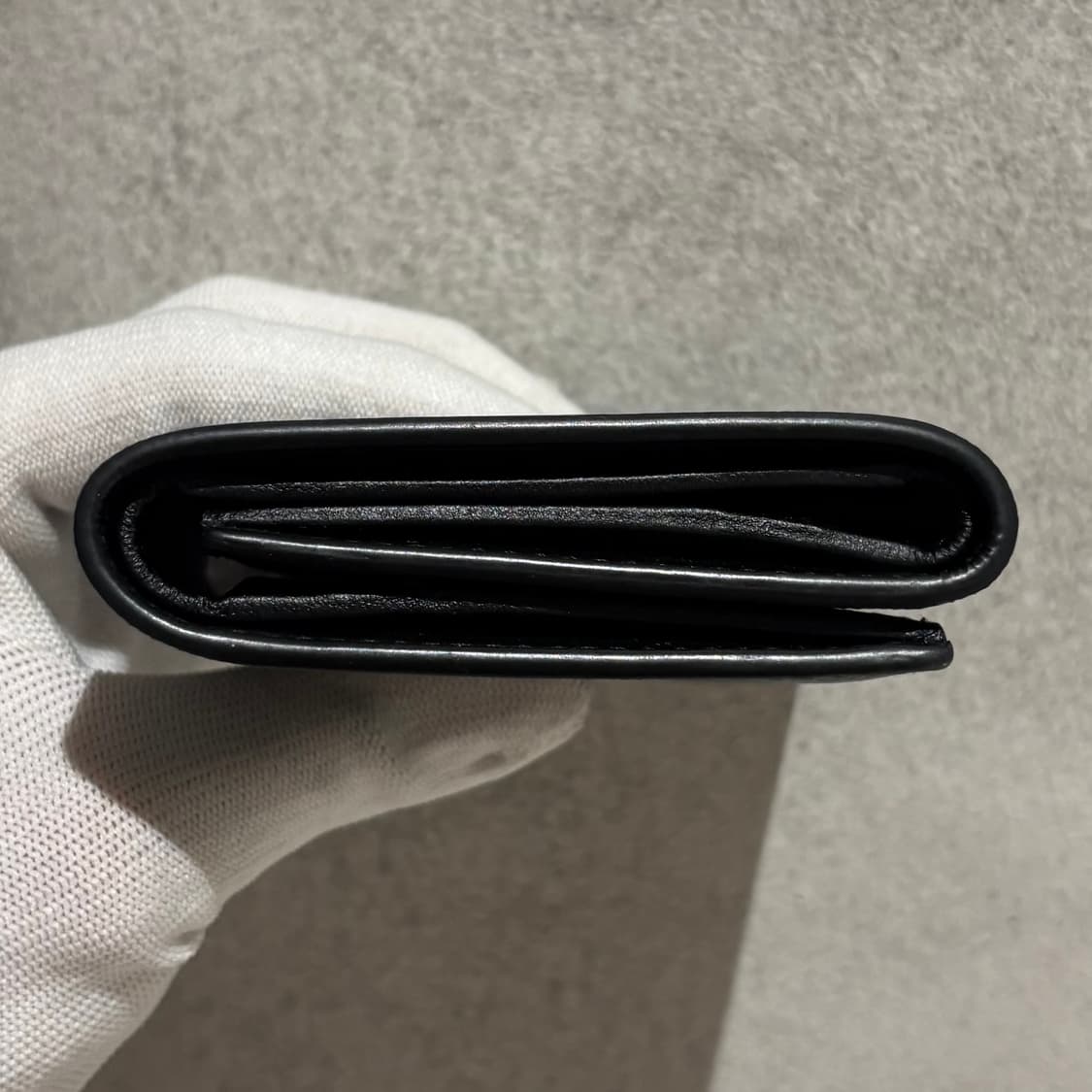 S OS사이즈 디올 CD 다이아 3단 반지갑 블랙 상품이미지6