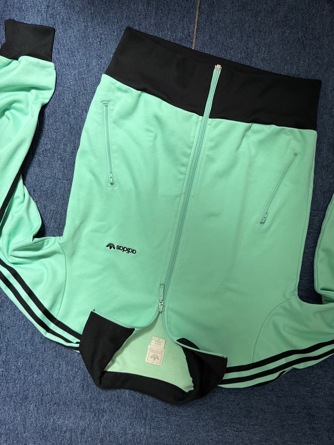 아디다스 민크색 져지 저지 집업 상품이미지2