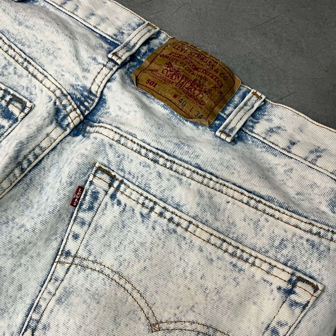  USA 리바이스 501 돌청 데님 팬츠 y14806 상품이미지6