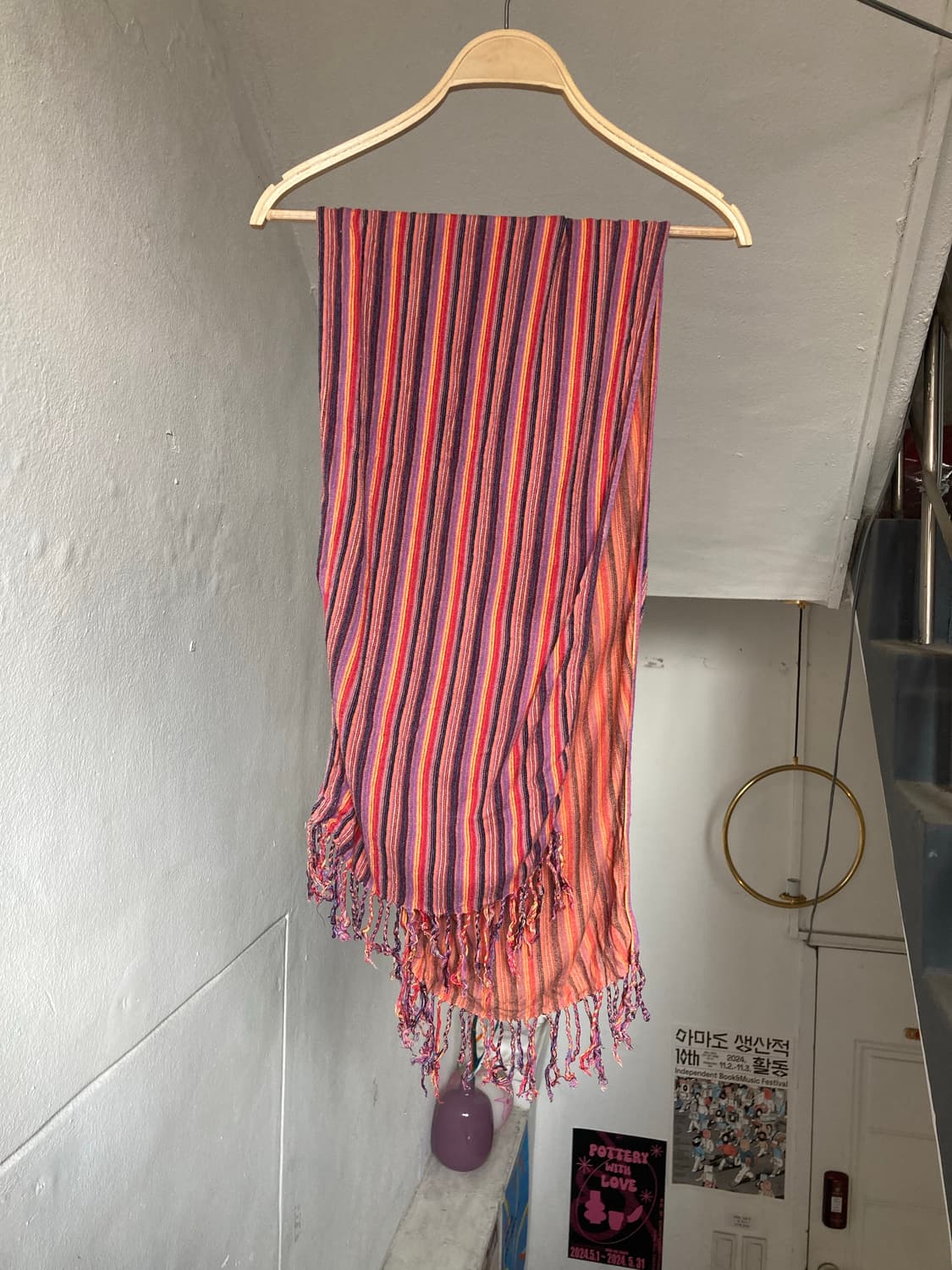 에스닉 스트라이프 머플러 상품이미지1