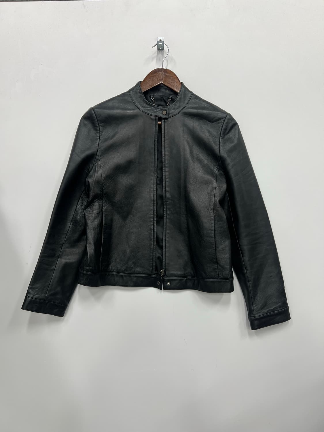 블랙 가죽 자켓  상품이미지1