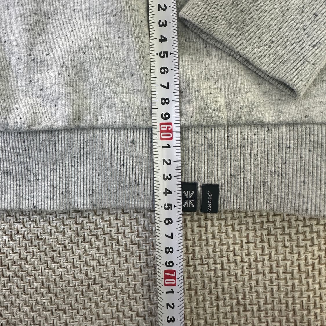 M 캉골 그레이 컬러 맨투맨 0421D 상품이미지6