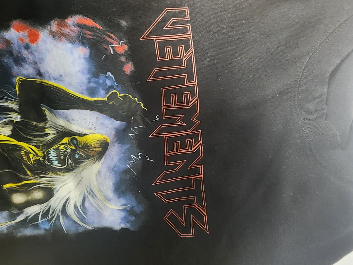 베트멍 블러디 로고 헤비메탈 프린팅 반팔 티셔츠 블랙 상품이미지1