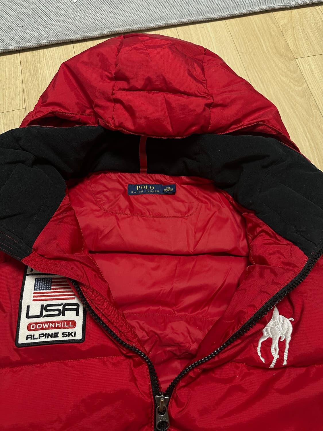 폴로 빅포니 성조기 usa 조끼패딩 105-110 상품이미지2