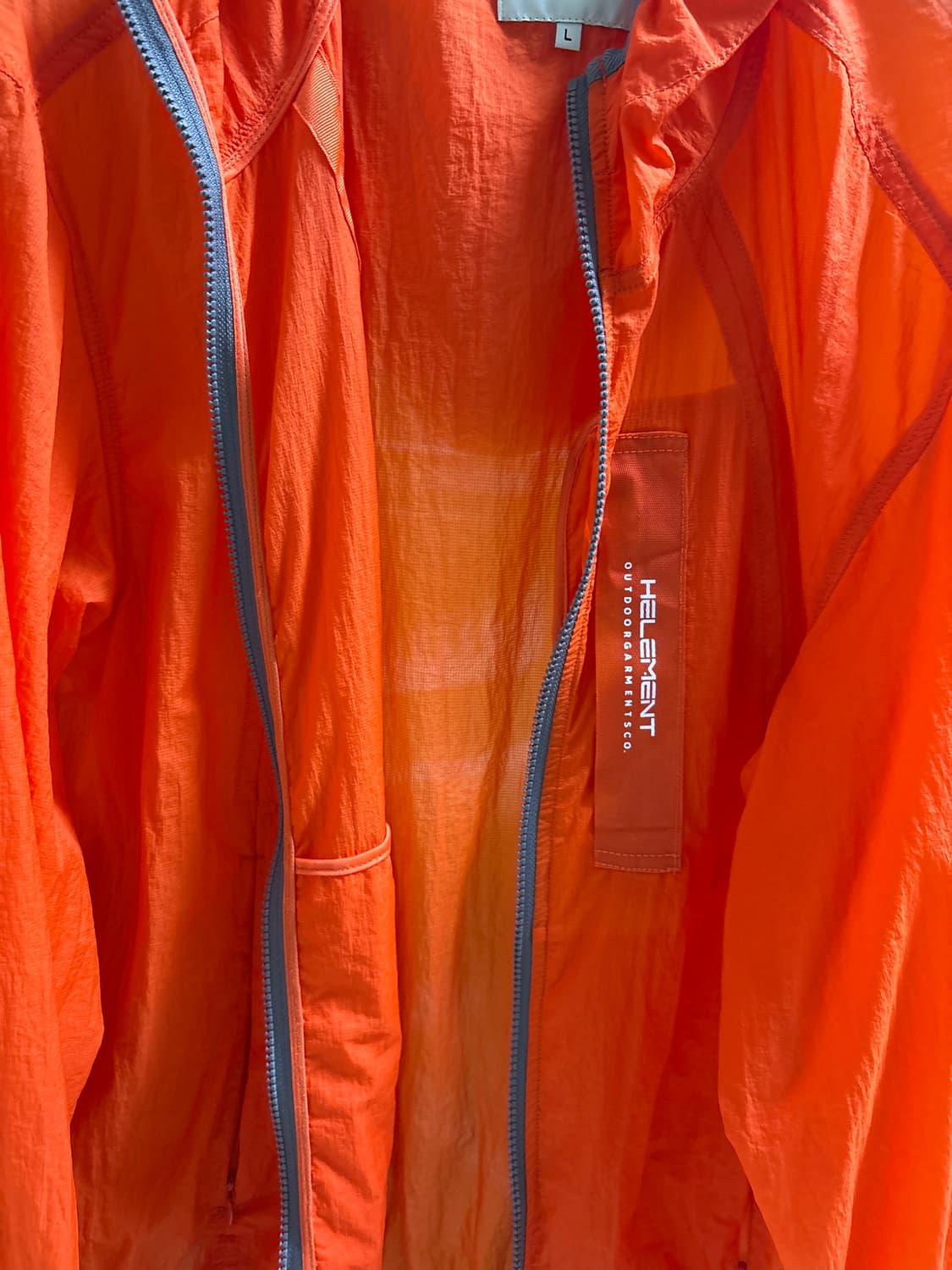 힐리먼트 코쿤 웨빙 바람막이 자켓 (ORANGE) 상품이미지2