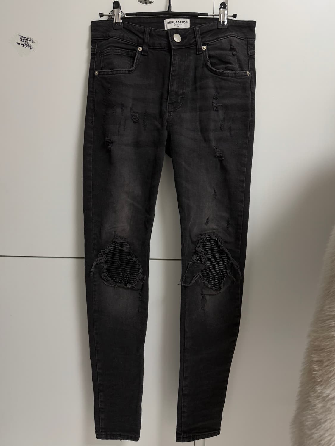 아미리 mx1 레더패치 진 복각팬츠 상품이미지2