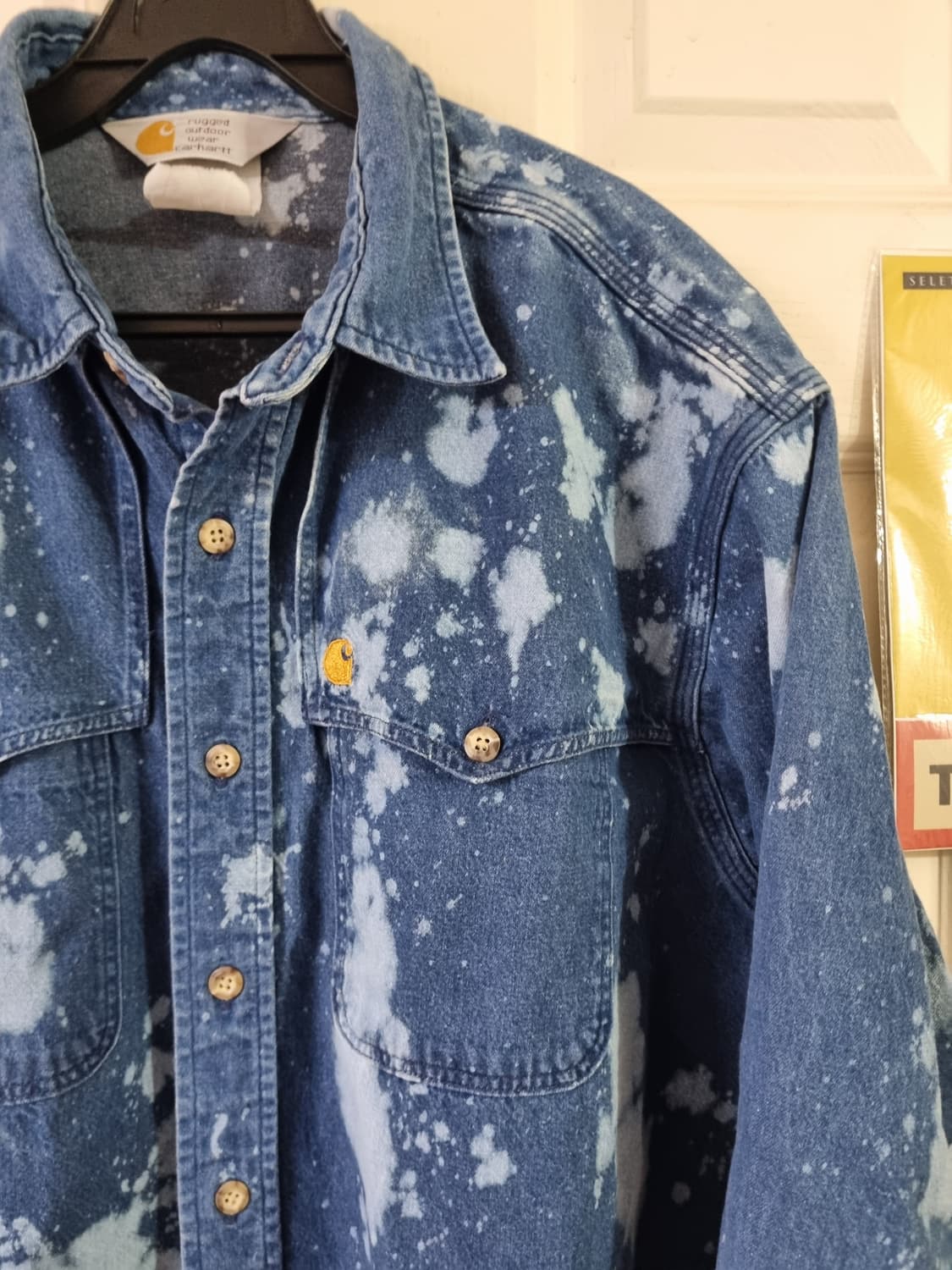 칼하트 블리치 데님 셔츠xl 상품이미지3