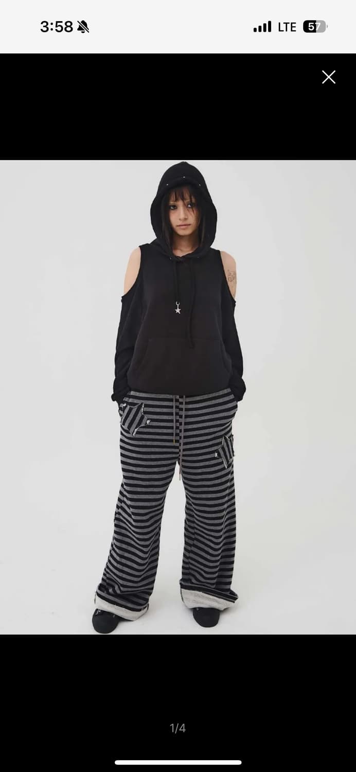 익스파이어드걸 스트라이프 팬츠 새상품 상품이미지1