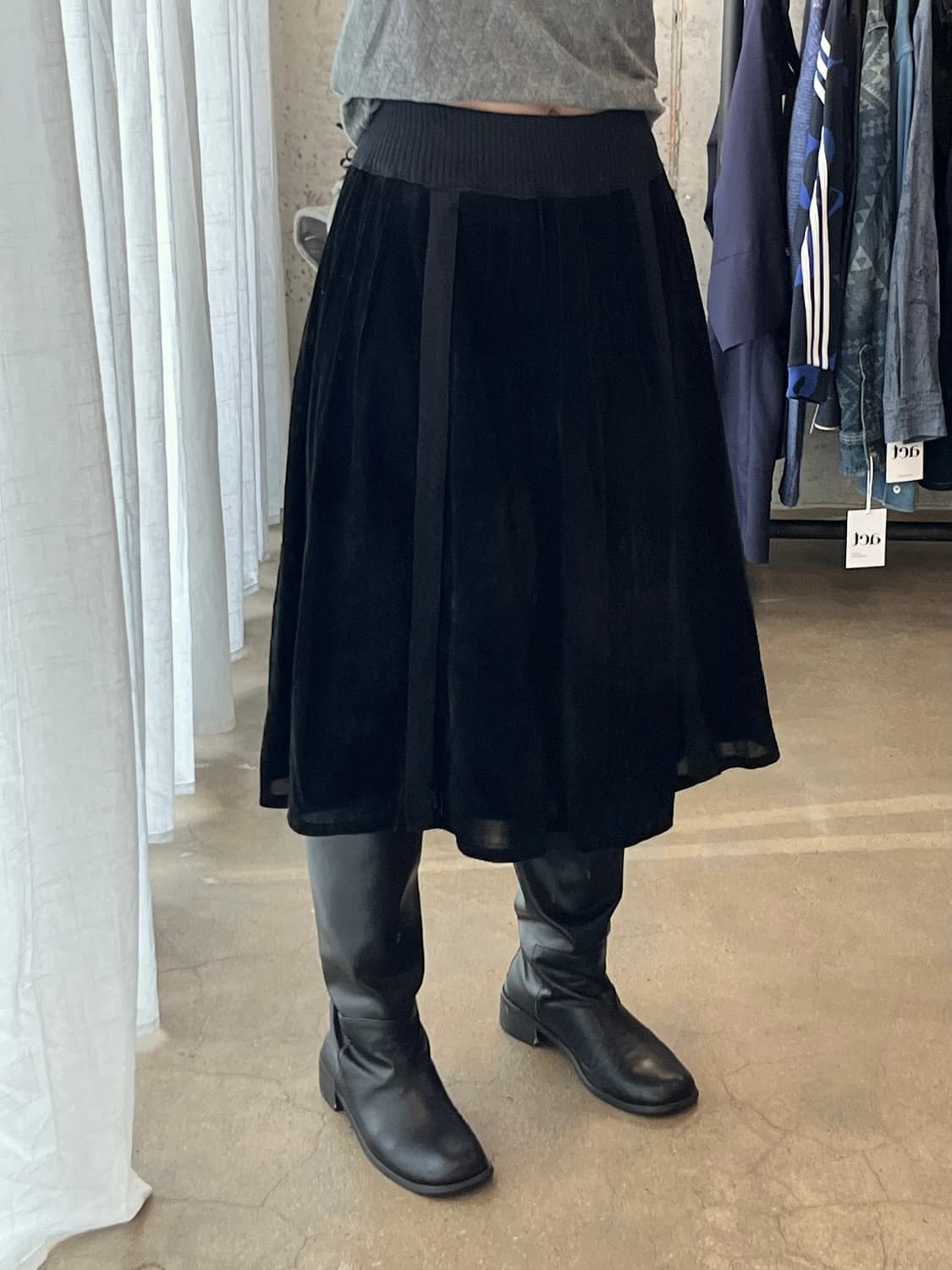 HIROKO BIS 히로코비스 벨벳 플레어 스커트 상품이미지7