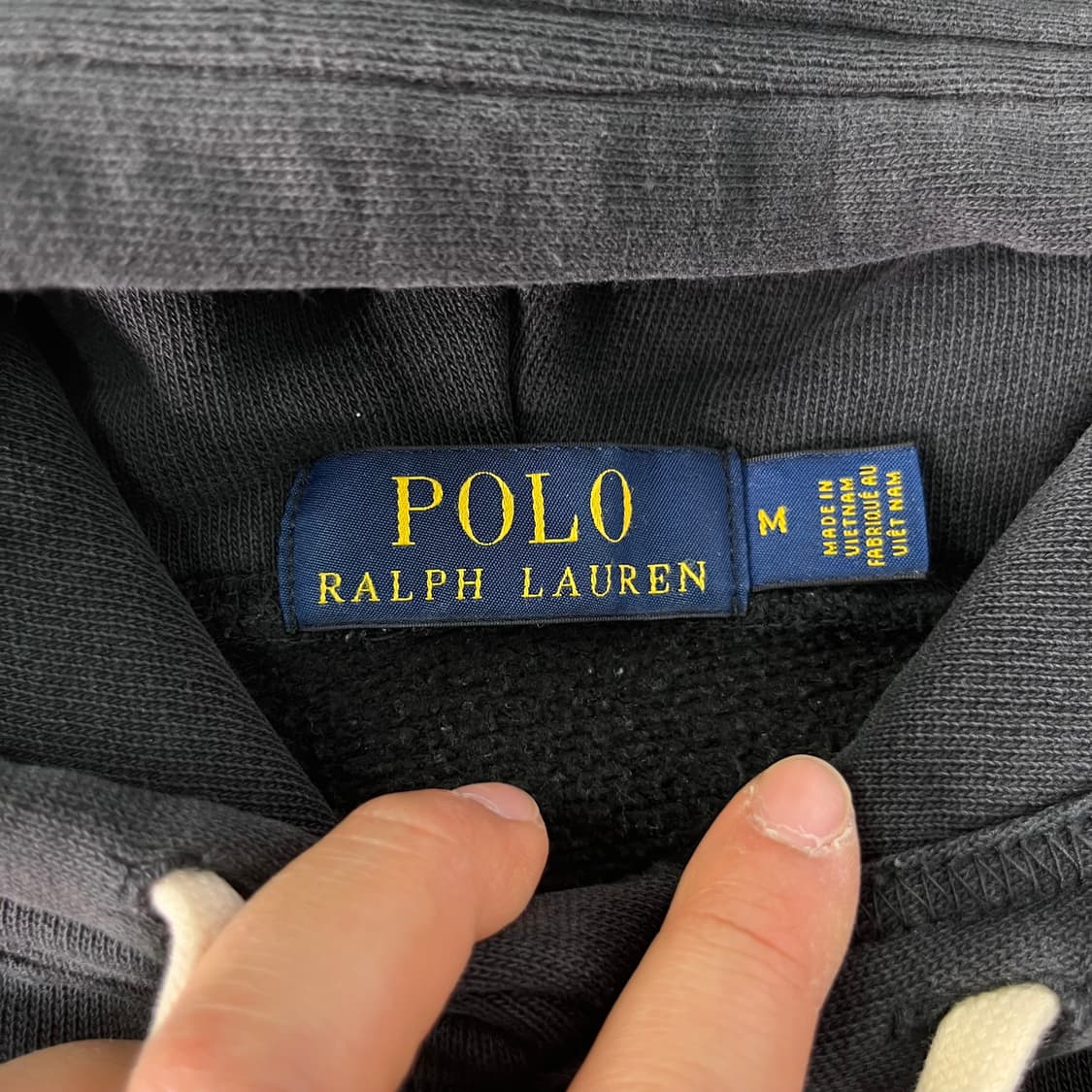 100 폴로랄프로렌 스펠아웃 블랙 후드티 상품이미지3