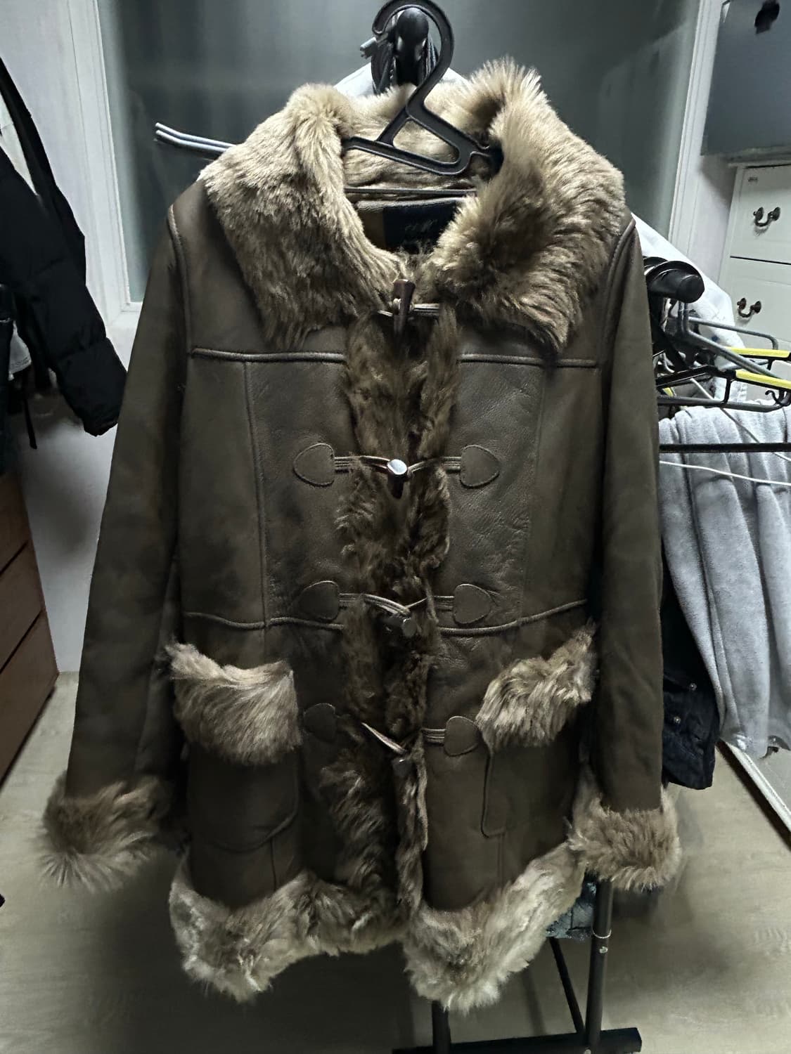 아케호무666 빈티지 가죽 무스탕 상품이미지3