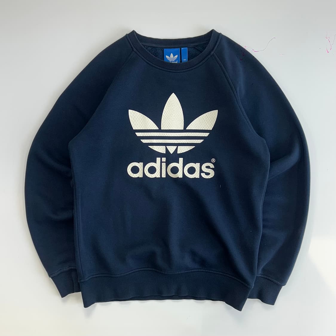 Adidas 아디다스 빅 파이어로고 네이비 맨투맨 상품이미지3