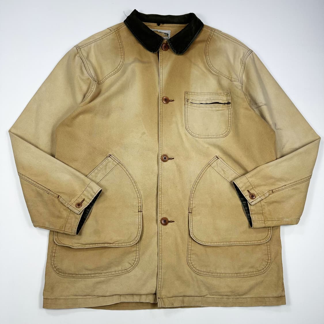  L.L.Bean 엘엘빈 USA 코듀로이 카라 썬 페이딩 초어자켓 L 상품이미지1