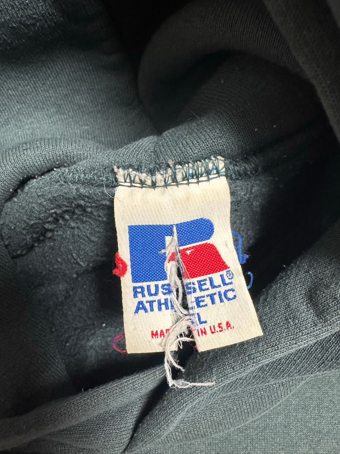 90s russell hoodie sage green 상품이미지6