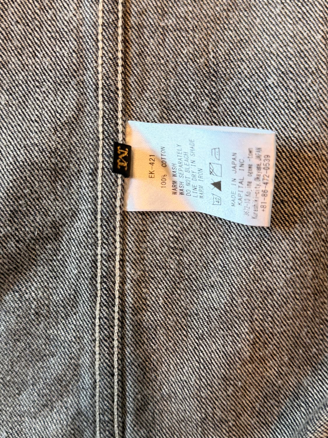 KAPITAL - 12oz Denim CACTUS COVERALL 상품이미지6