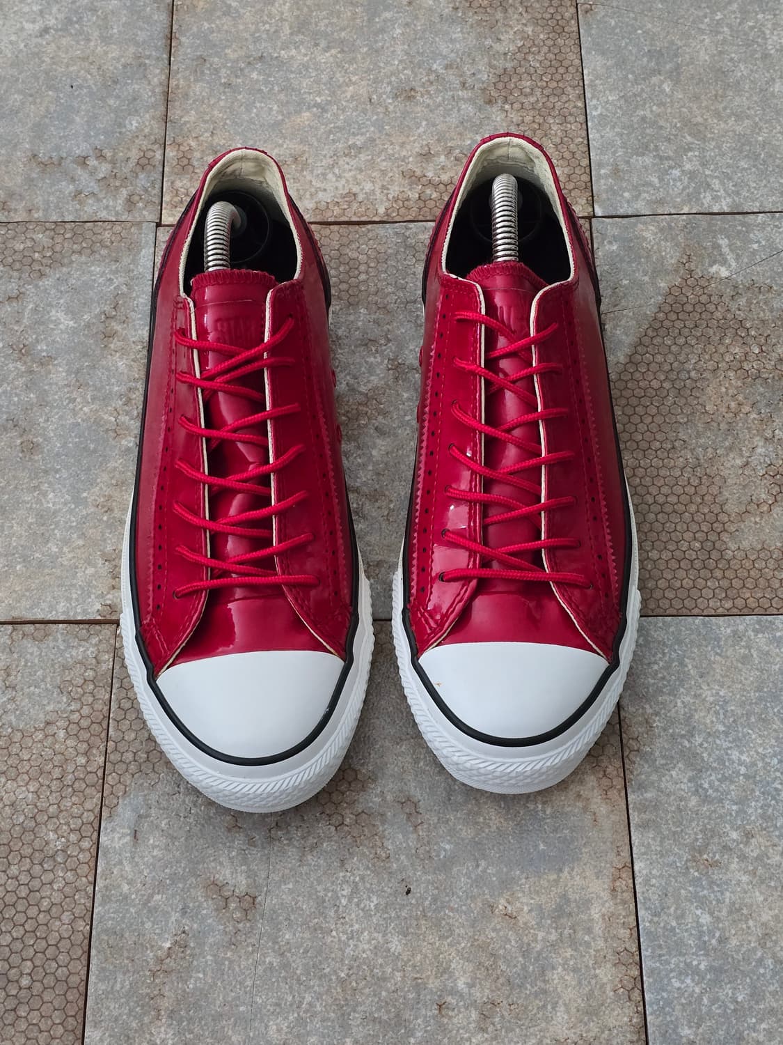 (245)컨버스 빈티지 올스타 시크 ox 레드 로우  상품이미지2